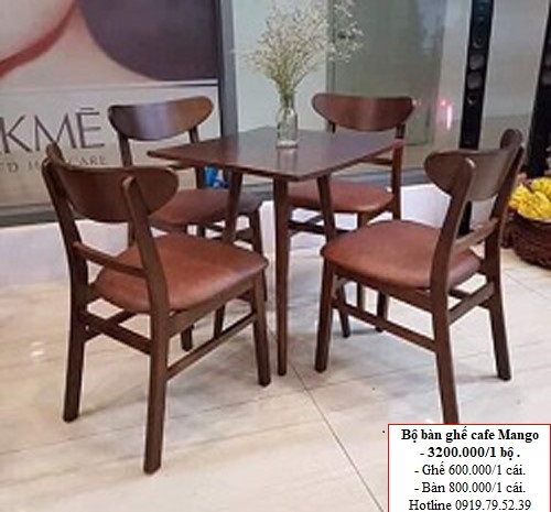 MS29-Bộ bàn ghế cafe Mango