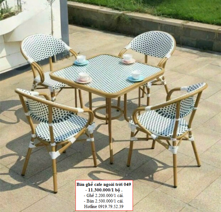 MS58-Bàn ghế cafe ngoài trời 049