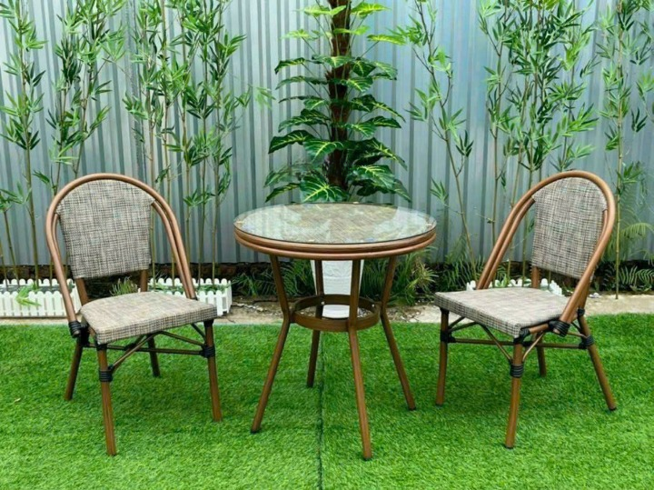 MS74-Bàn ghế nhôm sân vườn 050