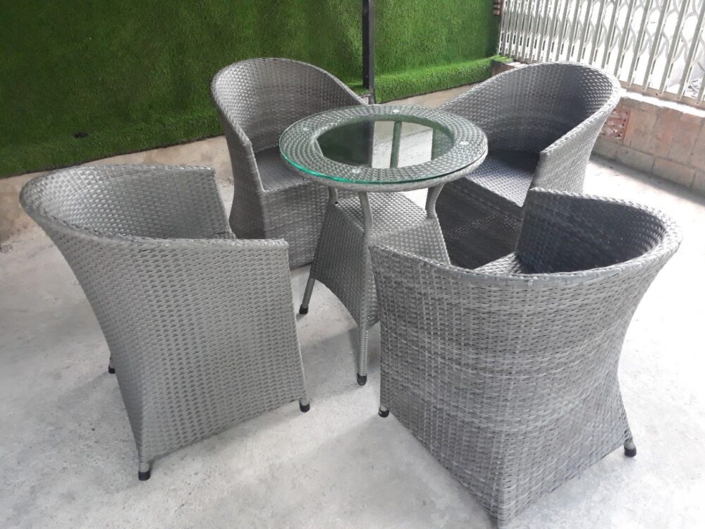 MS94-Bộ bàn ghế nhựa giả mây 28