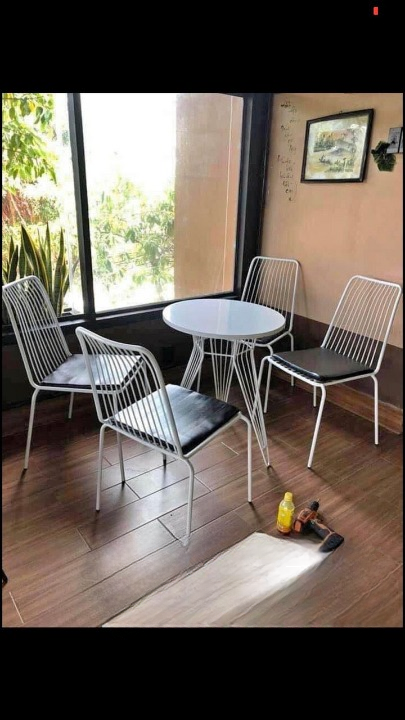 Ghế sắt cafe ngoài trời 02